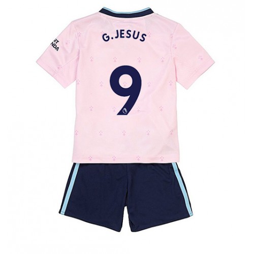 Fotbalové Dres Arsenal Gabriel Jesus #9 Dětské Alternativní 2022-23 Krátký Rukáv (+ trenýrky)